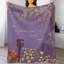 Jeté en flanelle de luxe Wisteria Vines Butte-133659035