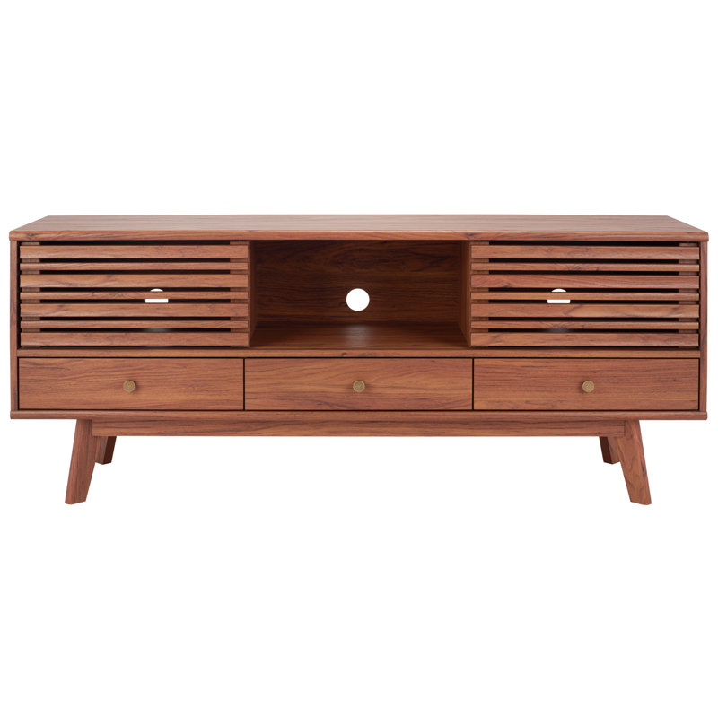 Topeka 3 Drawer 1 Shelf TV Stand, Walnut