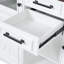 Îlot de cuisine de 54,9 po avec abattant, prise de courant, chariot de rangement de cuisine avec 4 tablettes de porte, portes de grange croisées et porte en verre visuel, îlot de cuisine roulant sur 4 roues pour la cuisine, la salle à manger-540294622