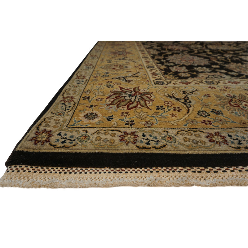 Cote D’Azure Hand Knotted Wool Area Rug, Rectangle 4' x 6'
