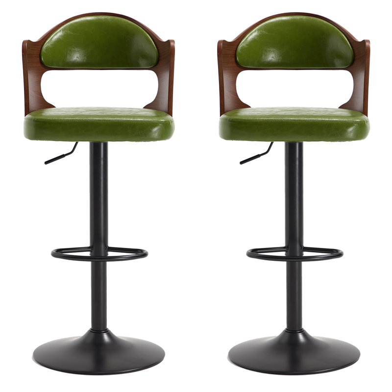 Ensemble de 2 tabourets de bar Modern, Vert