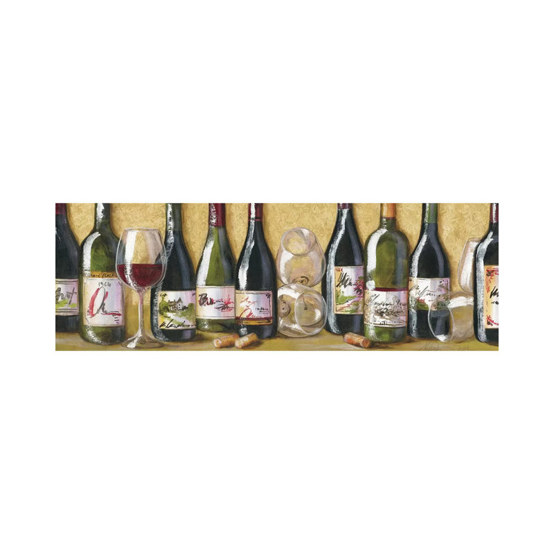 2013 Wine II by Malenda Trick - Wrapped Canvas Panoramic Gallery-Wrapped Canvas Giclée, 40.64cm H x 121.92cm W