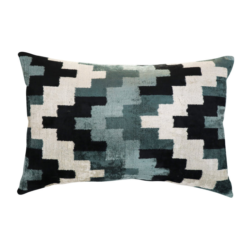  Housse de coussin et insert, Gris, 16 po x 24 po, Rectangulaire
