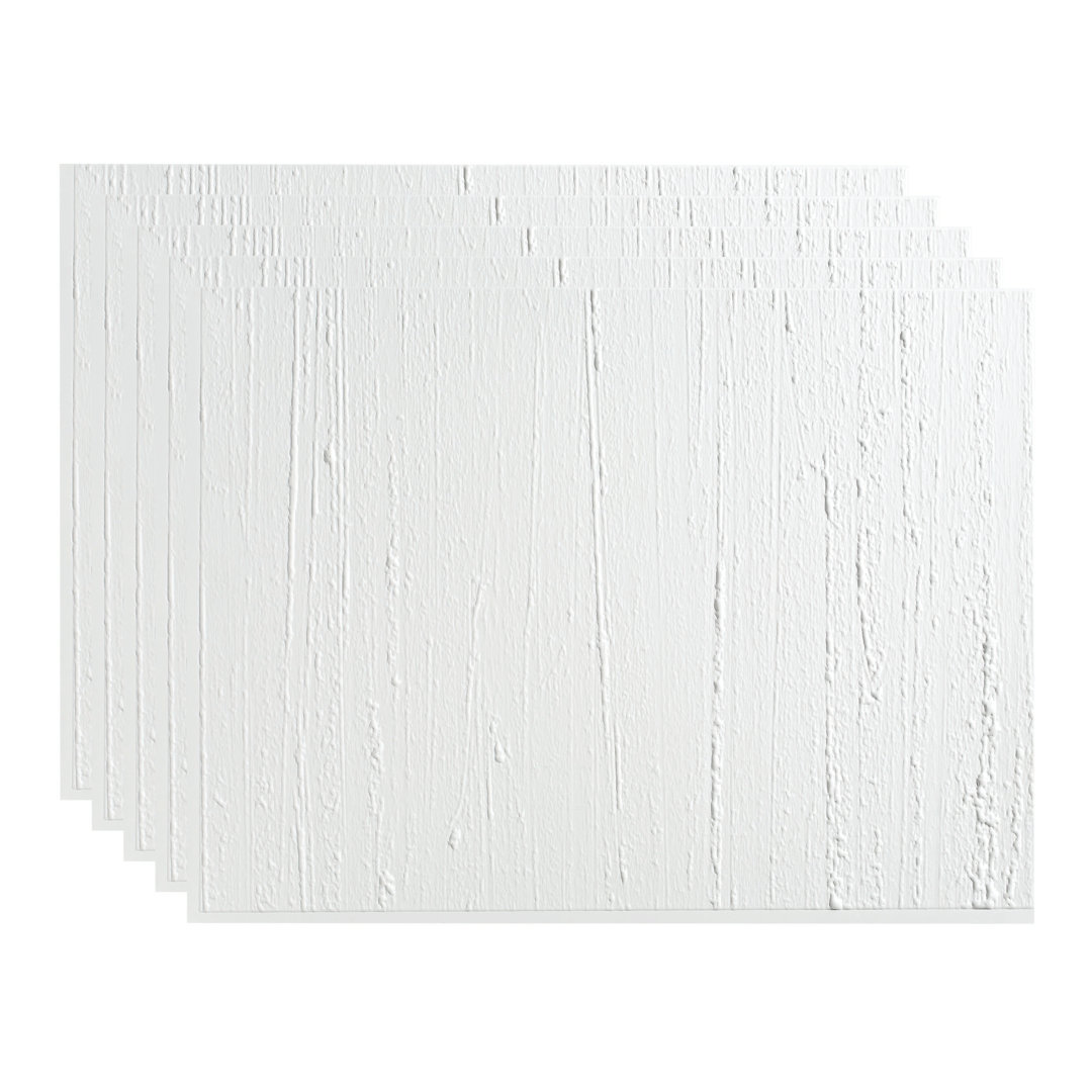 FASÄDE Rain Decorative Vinyl 18in x 24in Backsplash Panel (Set of 5) Fasade 