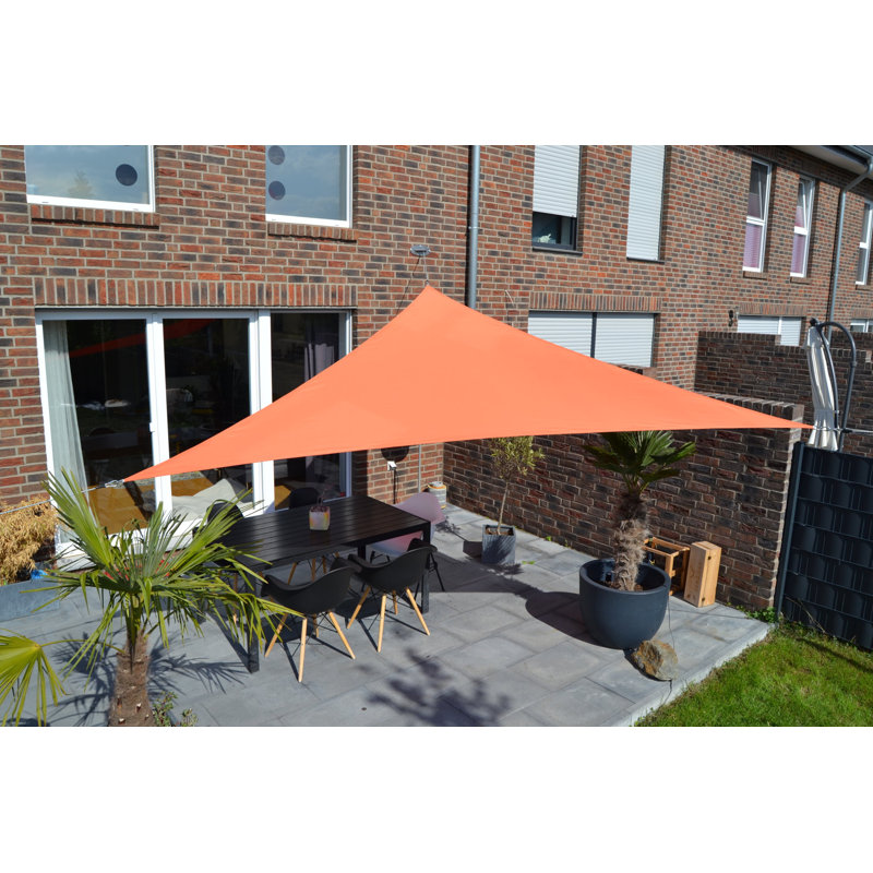 Nonatum 3.6m x 3.6m Triangle Shade Sail, Orange