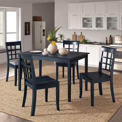 Alexa-Mae 4-Person Solid Wood Four-Leg Dining Set