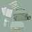 Mint Green BPA-Free Reusable Lunch Box, 3-4 Compartments, Leak-Proof, 44 Fl Oz, Improved Locking Tray, Microwave And Dishwasher Safe-861005833
