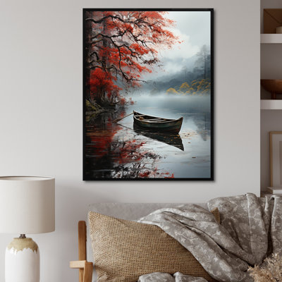 «Aundreya Fishing At The Lake Whispering Breeze II», reproduction sur toile