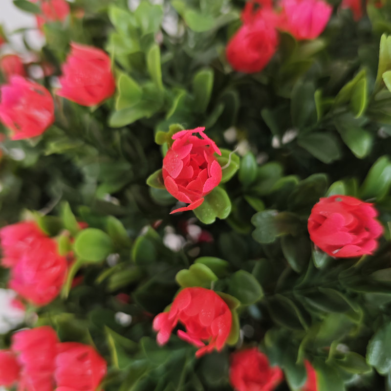 Ensemble de topiaires de roses artificielles 24 pièces 2 pièces pour l'intérieur et l'extérieur