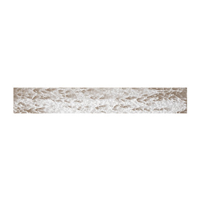 Botticino 3" x 24" White Porcelain Bullnose Tile Trim