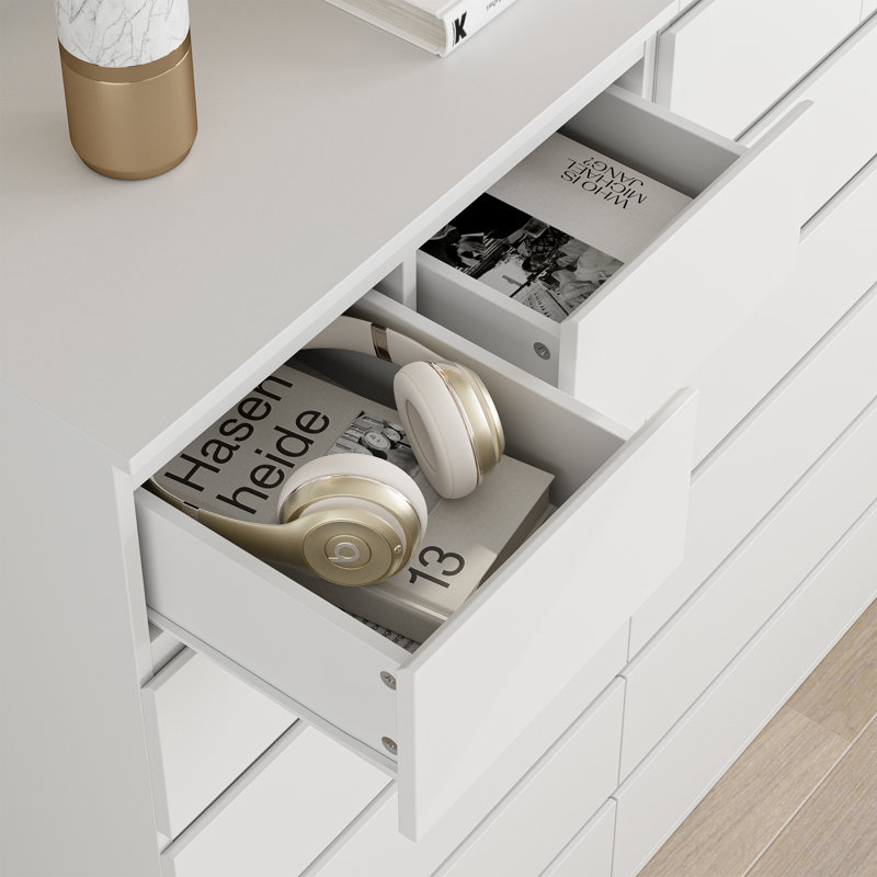 Commode 7 tiroirs, Blanc