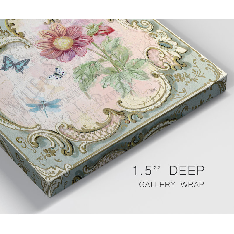 «Classical Flower II», reproduction d'art sur toile tendue, H 10 po x l 10 po x P 1,5 po