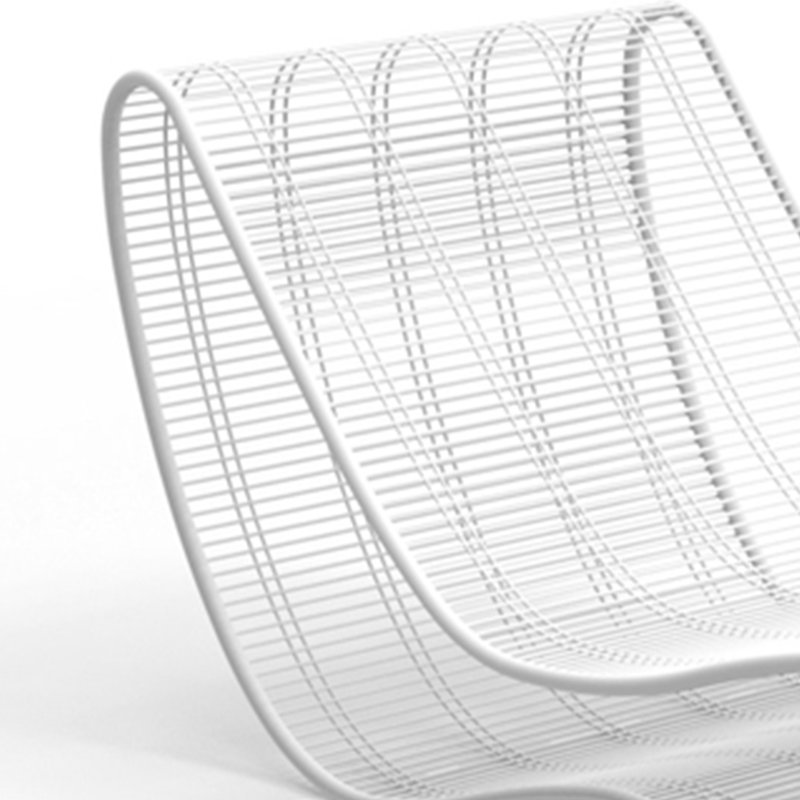 Chaise longue d'extérieur en alliage d'aluminium Luxury