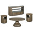 Lexington Round Cocktail Table With 2 End Table And Demilune Console
