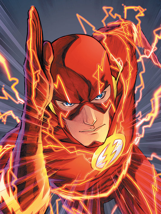 The Flash Graphic Art Print on Canvas