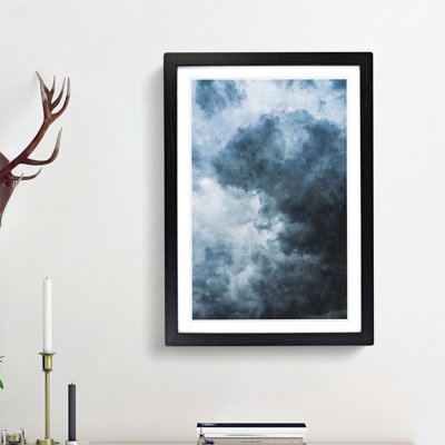 White Clouds - Picture Frame Painting Print