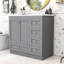 Meuble-lavabo sur pied 36 po avec lavabo, tiroirs et portes à fermeture en douceur 36 po-558874059
