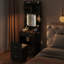 Petit bureau de meuble-lavabo avec miroir coulissant et lumières DEL-936057510-936057531
