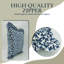 Housse de coussin en lin épais à imprimé volutes Fabividine, printemps été, (Pushpakviman, bleu)-106357634-106357645
