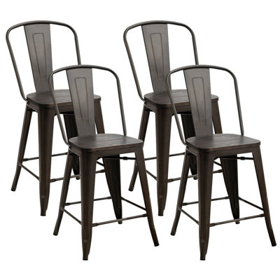 Deffrick Counter Stool with Metal Frame