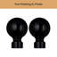 Wall Mounted Adjustable Sustainable Single Curtain Rod Set with Finial-1342355420-1342355423