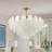 Mickle 8 - Light Dimmable Gold Chandelier with Crystal Feather