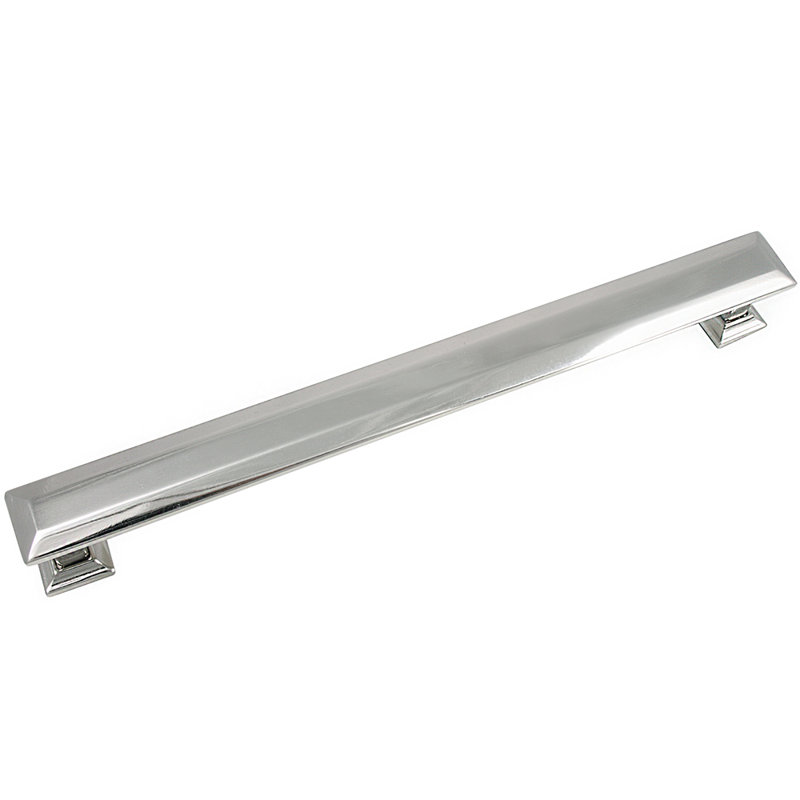 Poignée barre 8" centre à centre Poise, 3", Nickel poli