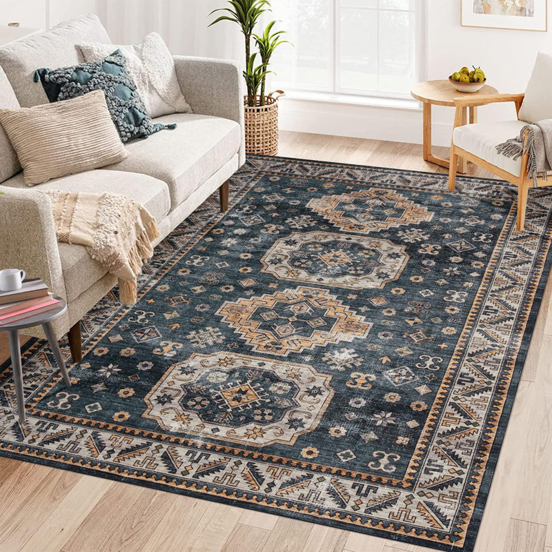 Très grand tapis lavable 10 x 13 po