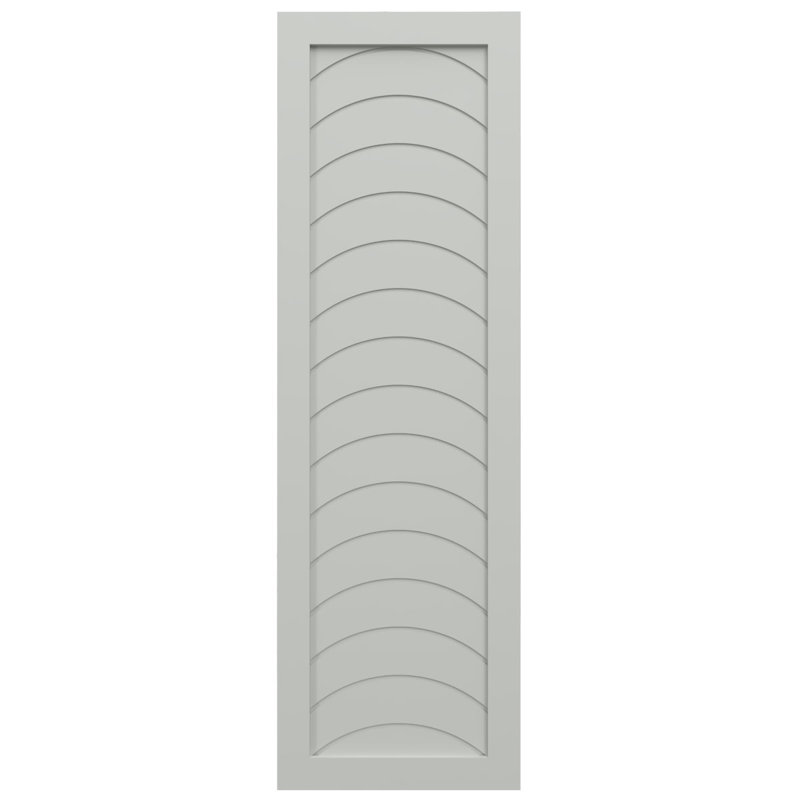 Volets de style moderne EnduraCore Composite Kyoto, Gris tempête de grêle, L 18 po, 48"H