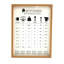 Kitchen Conversions Guide - Single Picture Frame Print on Wood