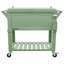 Glacière de patio à roulettes de style mobilier 80 pintes Permasteel-50807119-116395587