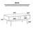 Minimalist solid wood coffee table