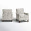 Paire de fauteuils en bois manufacturé et l 30,5 po Alikah-92637615