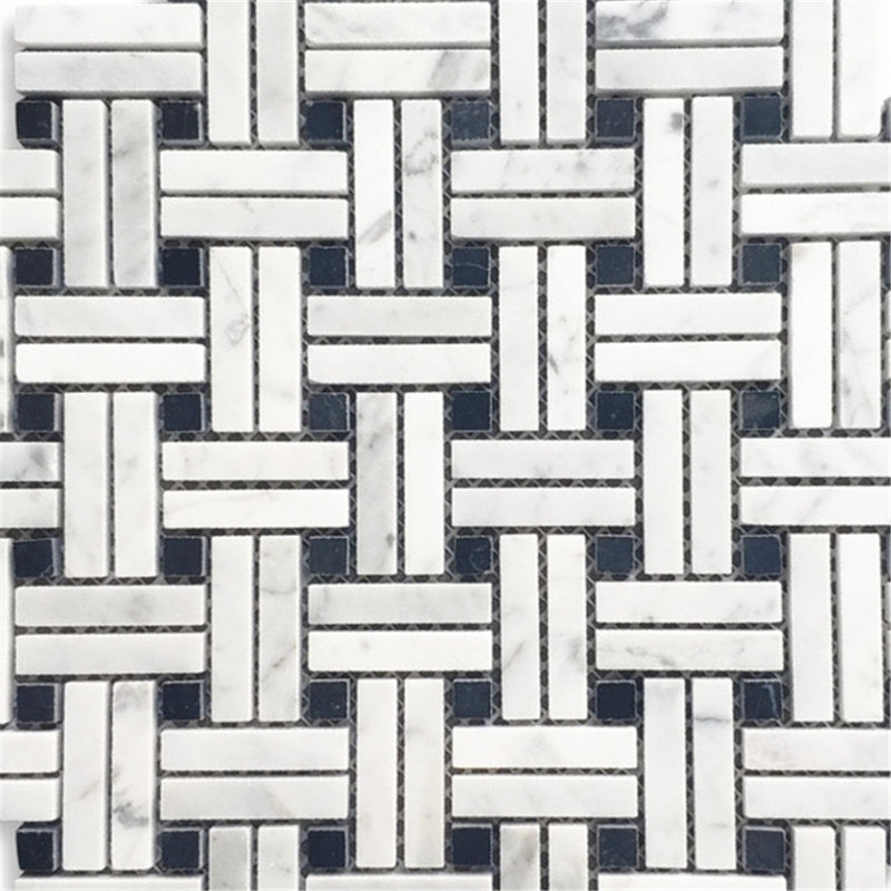 Carreau de mosaïque en marbre 12 po x 12 po