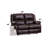 Zuriel Brown Synthetic Leather Motion Loveseat-1990380048