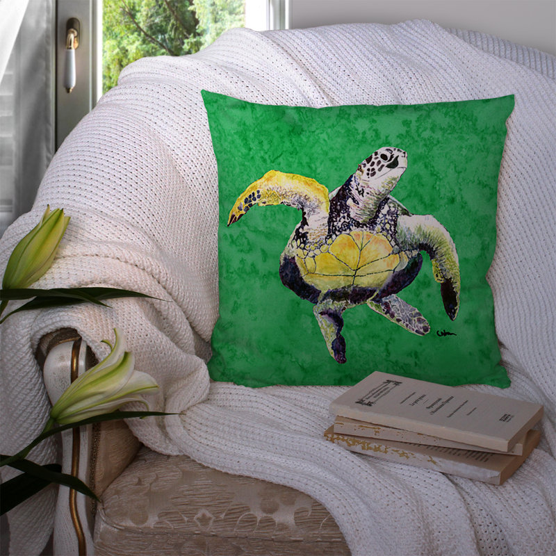 Turtle Outdoor Throw Pillow