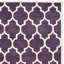 Tapis mauve / ivoire en laine Carolene-574831177