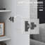 Armoire de rangement de 69 po de hauteur avec tablettes de rangement mobiles, armoire de style moderne avec portes à fermeture douce, blanc