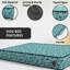 Dog Bed For Small - Medium - Large Dogs - Soft Pet Bed Mattress With Machine Washable Cover & PU Foam Pet Crate Bed - Dog Bed Mattress With Non-Slip Bottom  Cushion Design 3 Large  L (89 cm x 69 cm x 10 cm)-2135831485