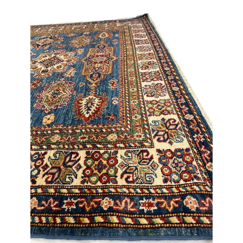 Oriental Area Rug in Light Blue