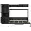 Lit escamotable gris pleine grandeur avec tablettes, peu encombrant pour les chambres d'invités compactes, structure facile à ranger pour les matériaux de haute qualité-1847893451-1847893300