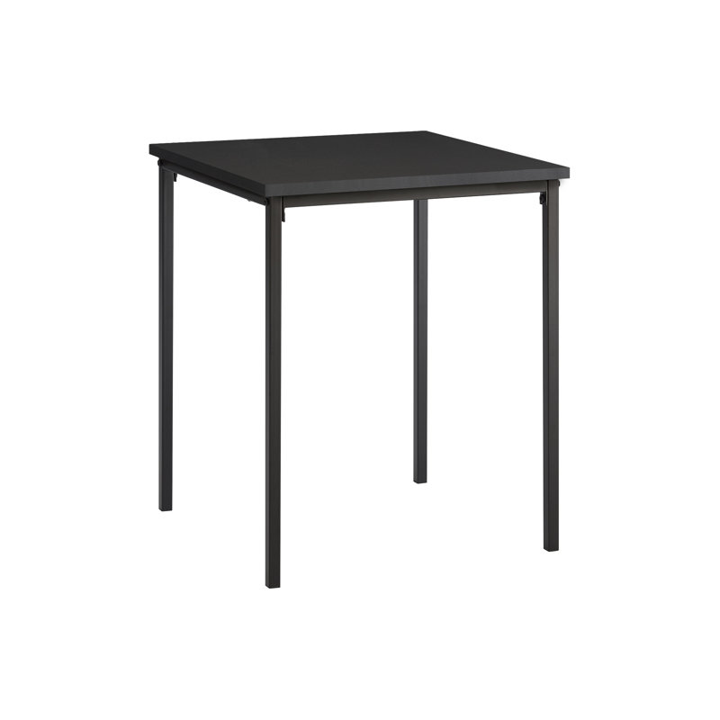 Modern Black Square Accent Table - 22" H Small Side End Table Nightstand For Bedroom, Living Room | Gift Idea, Black