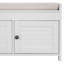 Storage Bench With 3 Shutter-Shaped Doors, Shoe Bench With Removable Cushion And Hidden Storage Space (Antique Navy, OLD SKU: WF284226AAM)-1081146365
