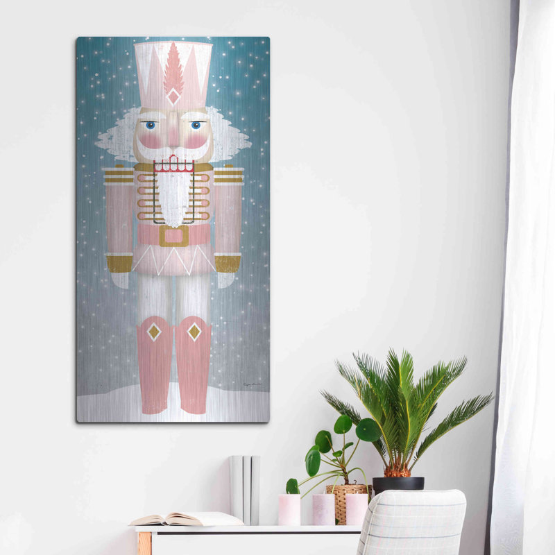 «Nutcracker II Blush» par Ryan Fowler, art mural en métal, 12 po x 24 po, H 48 po x l 24 po
