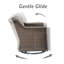 Ensemble de 2 chaises berçantes pivotantes en osier avec coussins Tya-250908119