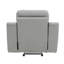 Fauteuil inclinable en cuir avec support lombaire, 52 po Hauteur du colis - Support moderne - gris