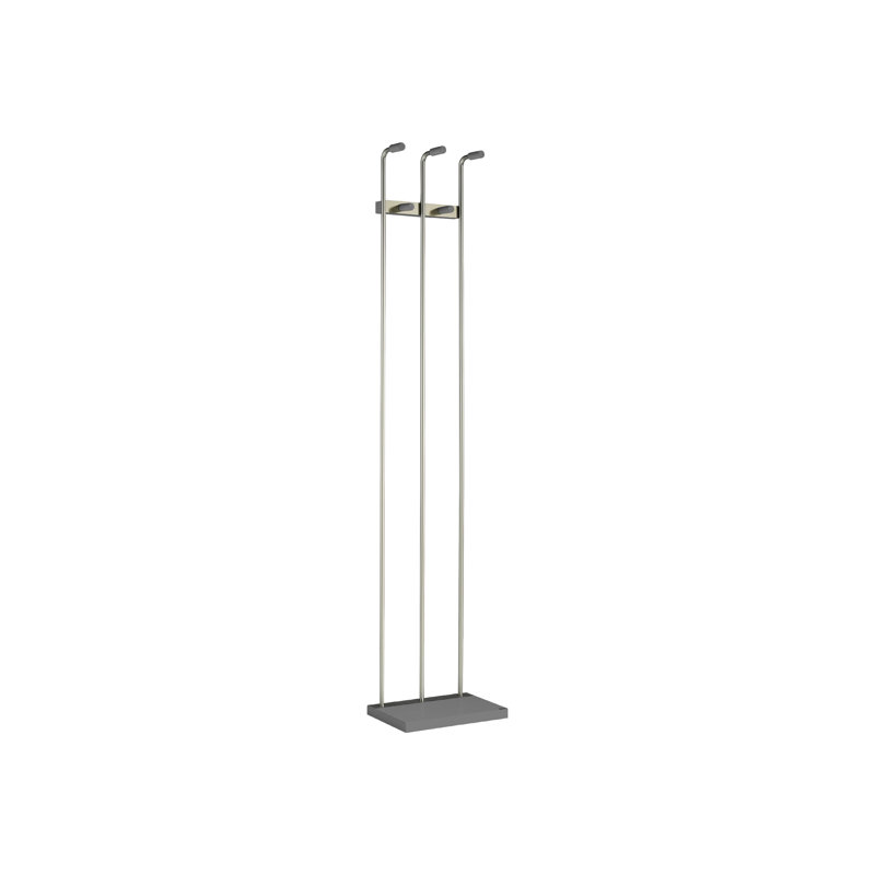 Meacham Iron Freestanding 5 - Hook Coat Rack, Grey