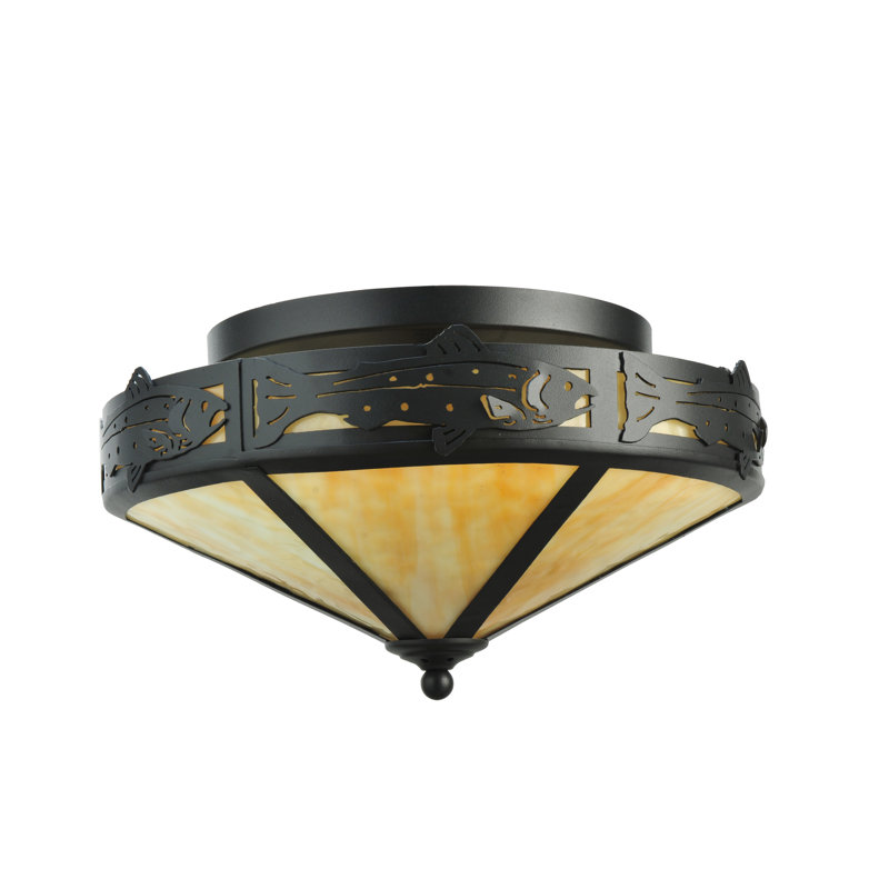 Rustic Lodge 2 - Light Semi Flush Mount