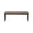 Eickhoff 50" Brown Rubberwood Bench with Grey Performance Fabric Cushion-1466248885