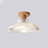 Scandinavian - Style Ceiling Lamp With Wooden Accent-1629000142